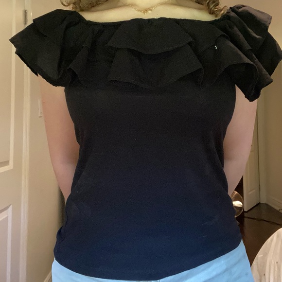 H&M Black Off the Shoulder Top - Picture 2 of 3